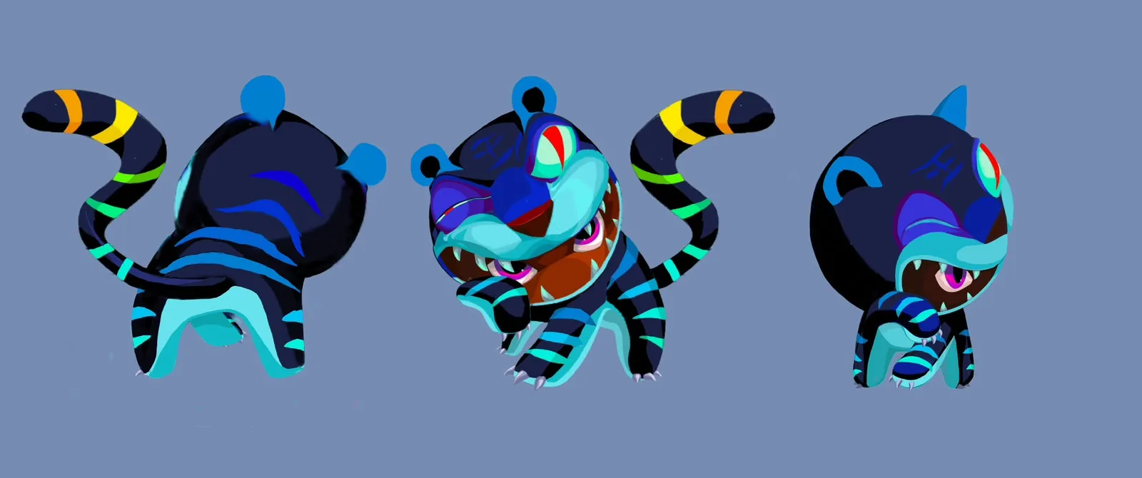 Cub, Three Views, Digital study