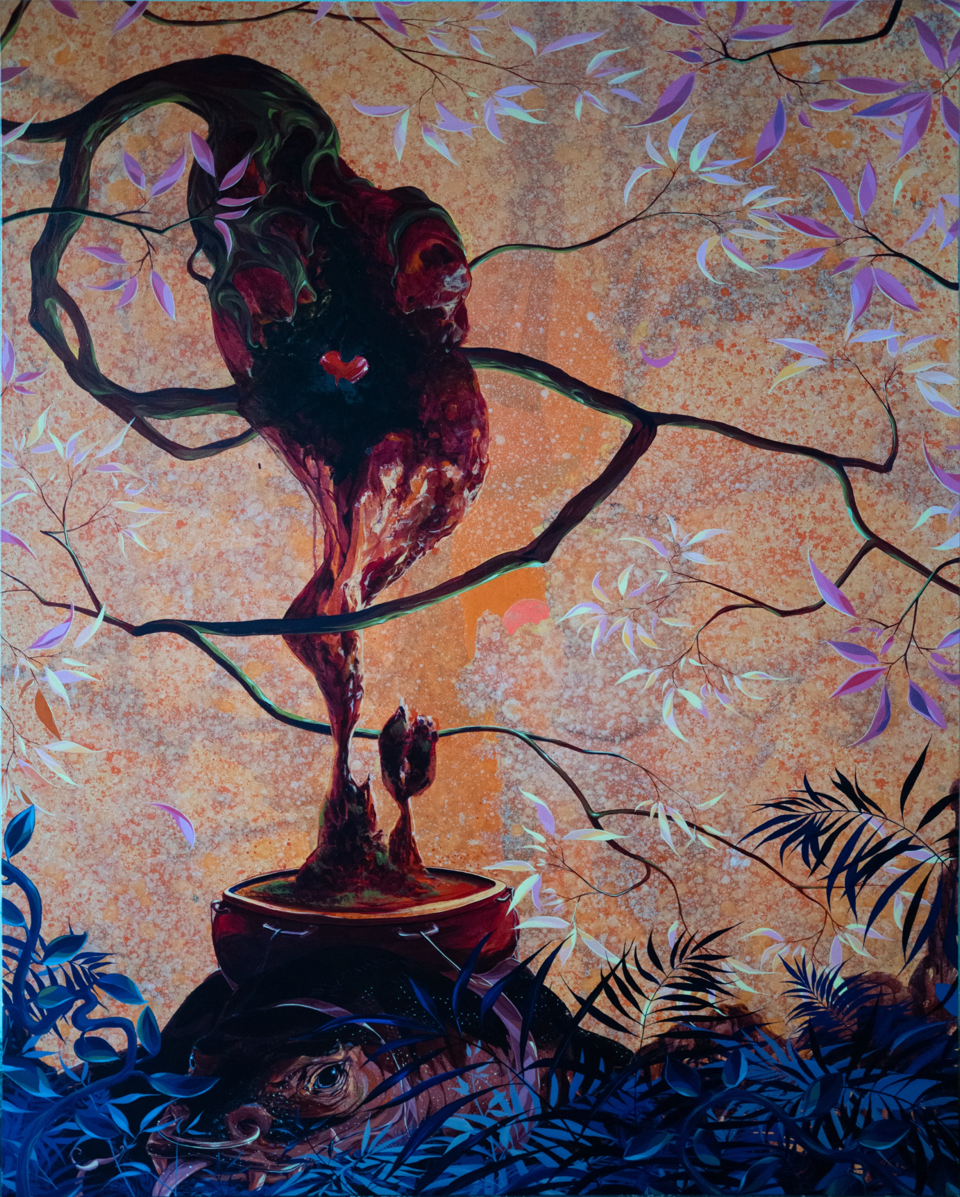 Heart Rock, Acrylic on canvas