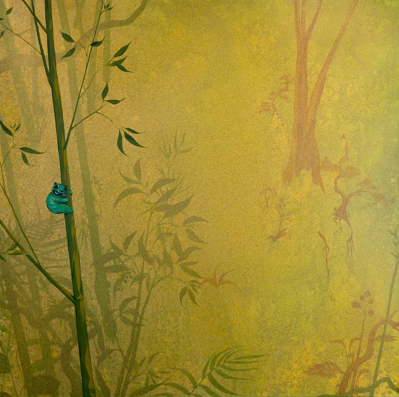 Soundlessness, Acrylic on Italian linen, with UV archival varnish