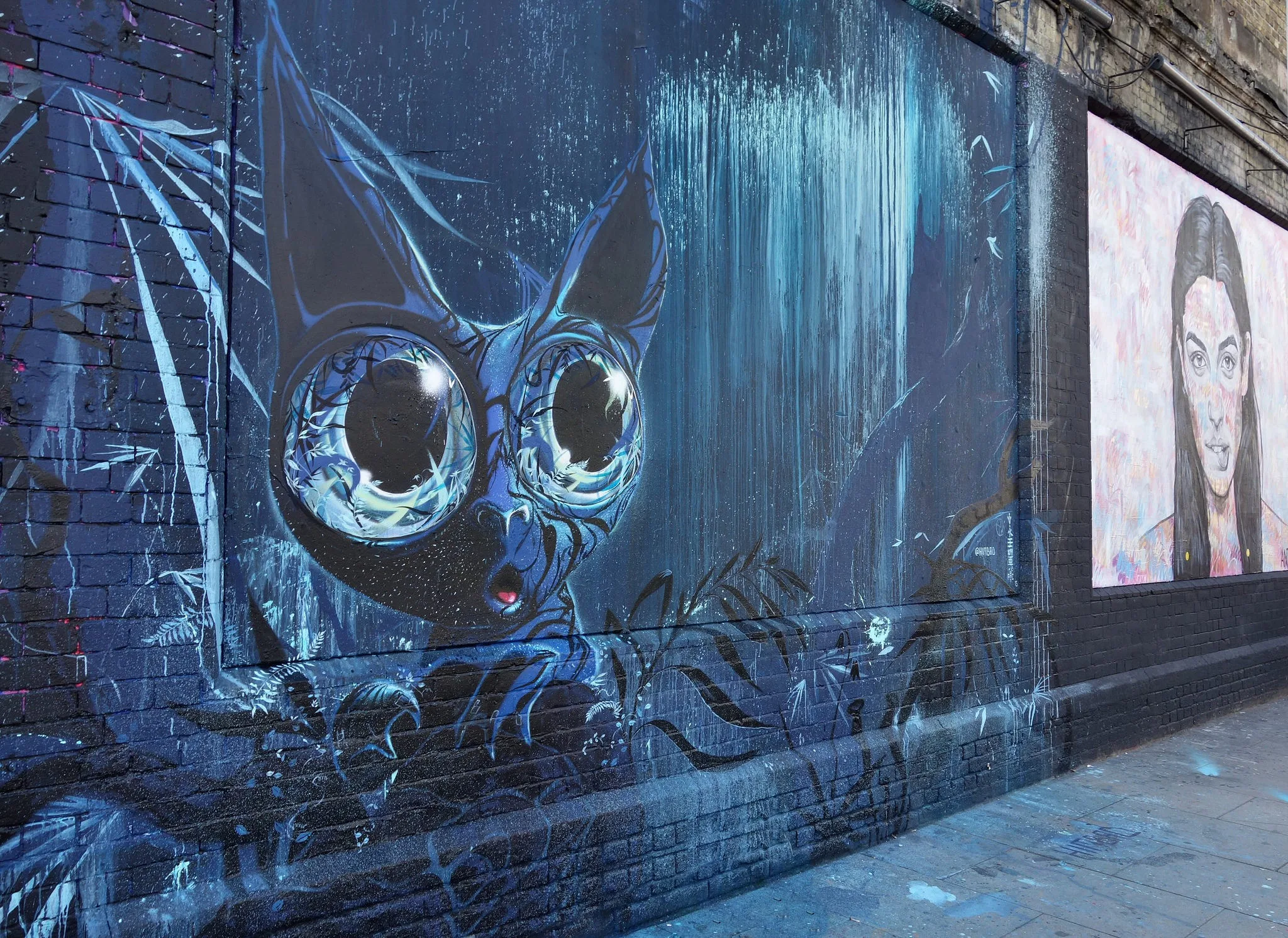 Blue Stare, wall