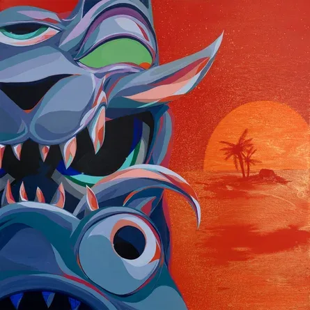 Sundown, Acrylic on canvas